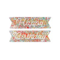 Happy Birthday Hair Clips