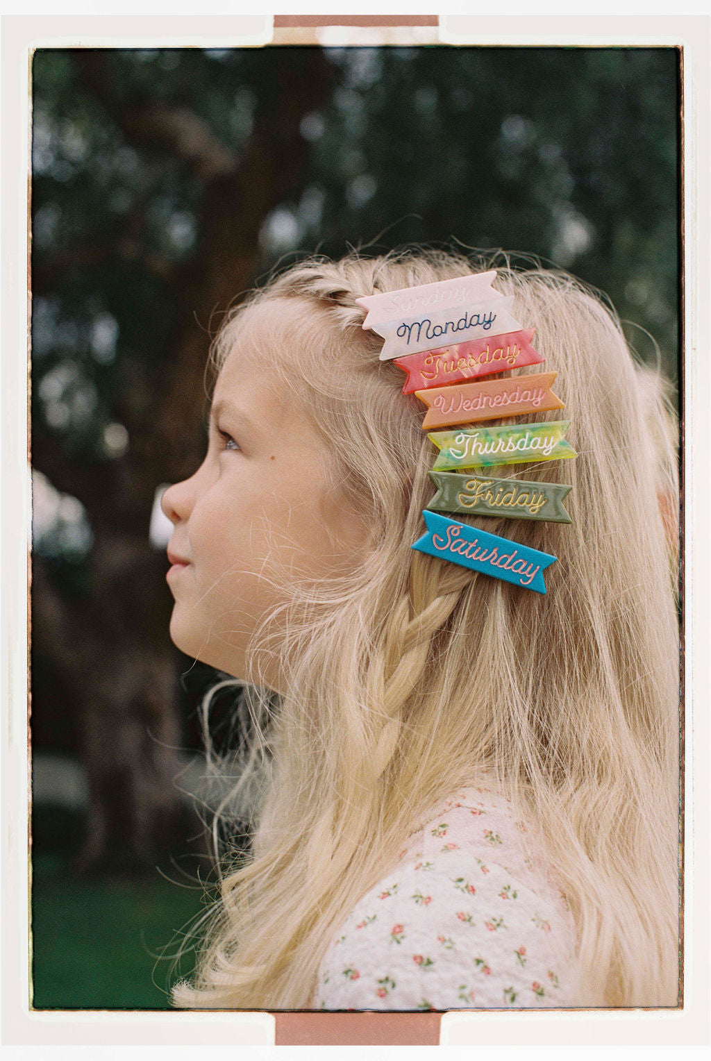 Days of the Week Hair Clips