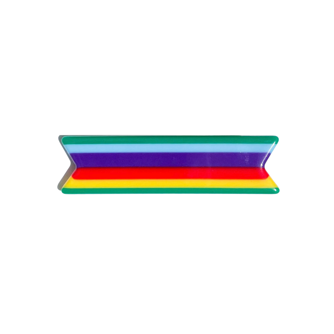 Rainbow Stripe Hair Clip